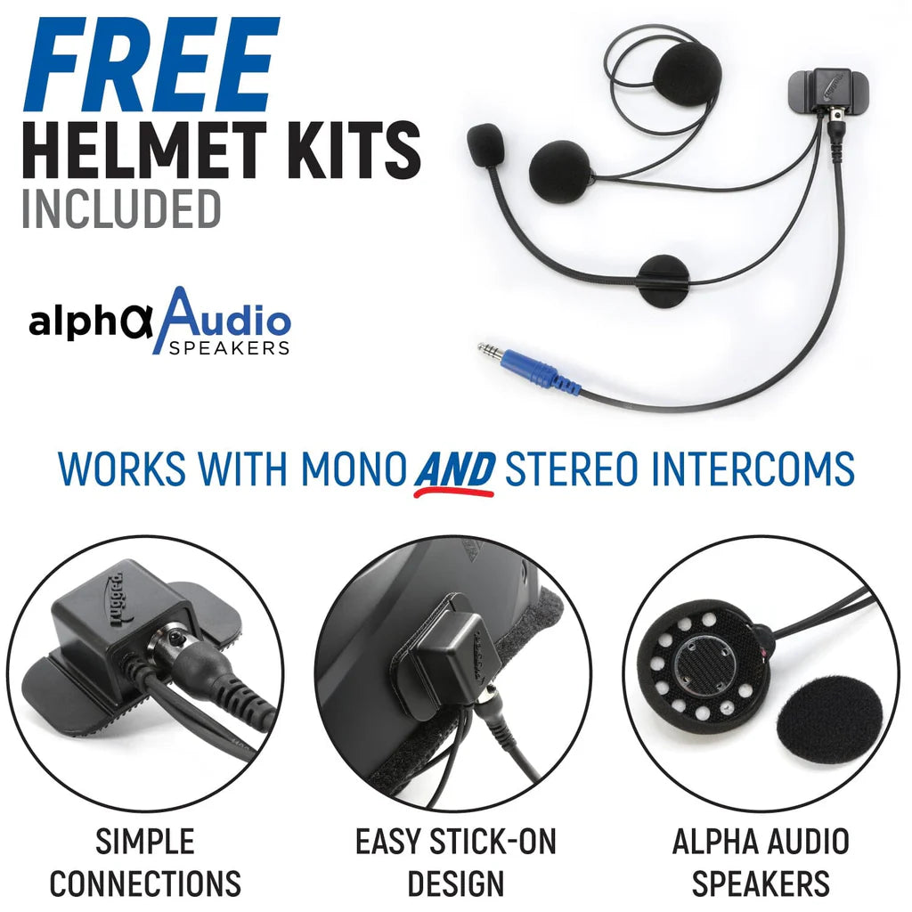 STX Stereo Complete Master Comm Kit W/ 2 Way Radio